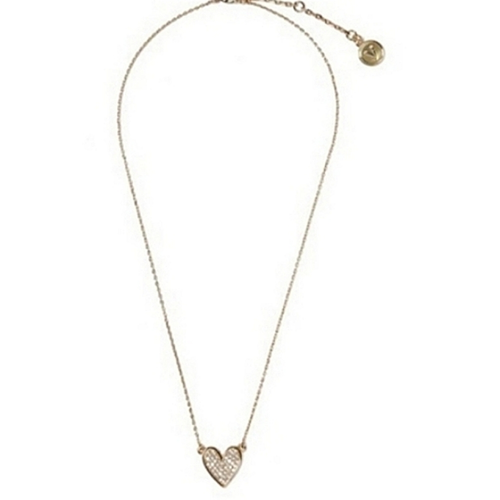 ❤️ Vince Camuto Gold-tone Pavé Heart Necklace NWT! - Picture 6 of 10